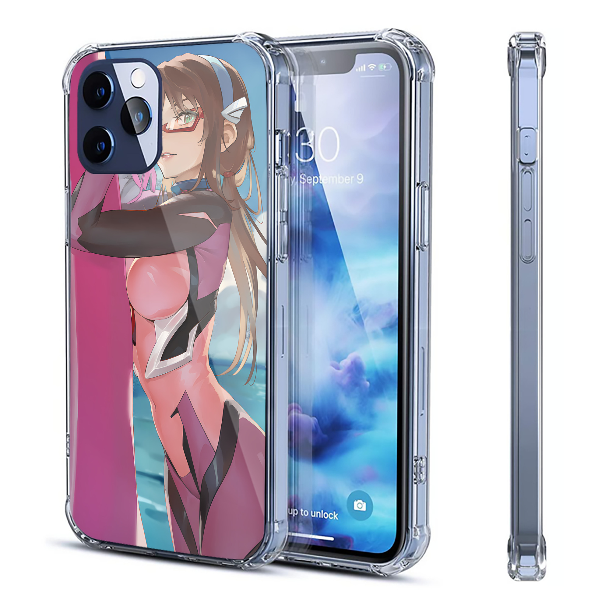 （画像用） EVA 新世紀エヴァンゲリオン 【iPhone 12シリーズ対応】透明スマホケース（クリアソフトケース）